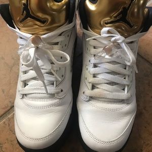 Jordan retro 5 Olympic gold